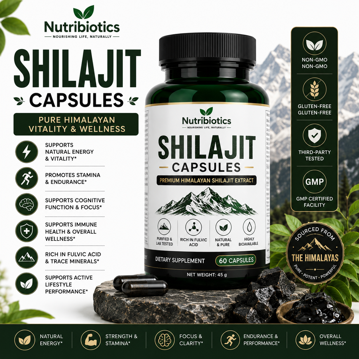 Nutribiotics Shilajit Capsules