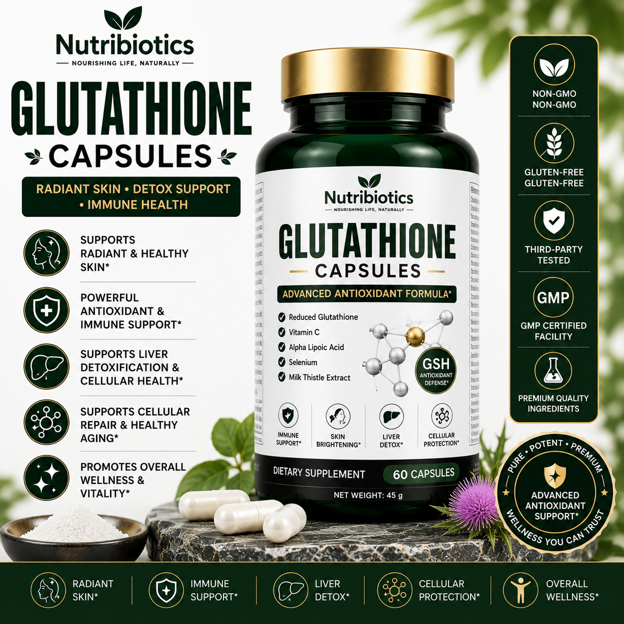 Nutribiotics Glutathione Capsules